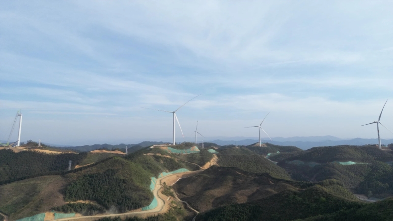 點亮綠色未來！廣西田林100MW風電項目全容量并網(wǎng)