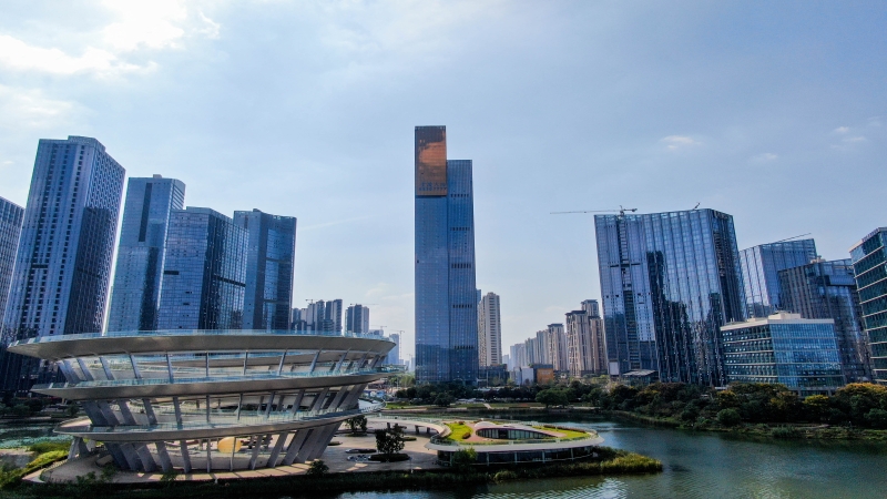 紅網(wǎng)報(bào)道！河西第二高樓即將投用