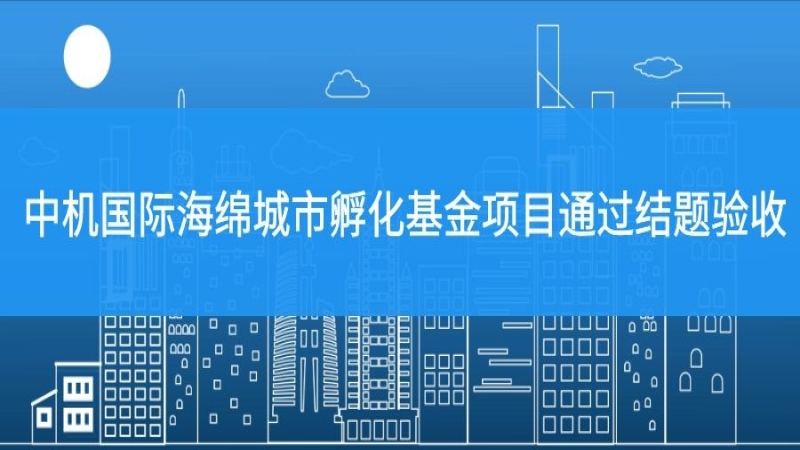 中機(jī)國際海綿城市孵化基金項(xiàng)目通過結(jié)題驗(yàn)收