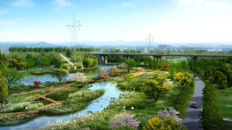 瀏陽經(jīng)開區(qū)克里河生態(tài)濕地概念規(guī)劃設(shè)計