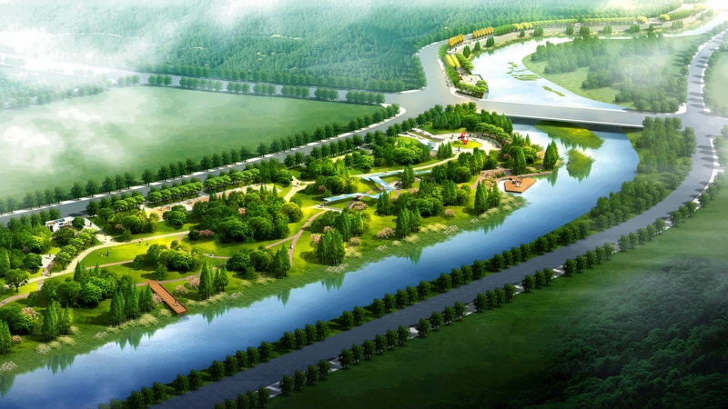 江西萍鄉(xiāng)萍水河沿江風光帶概念性方案設計